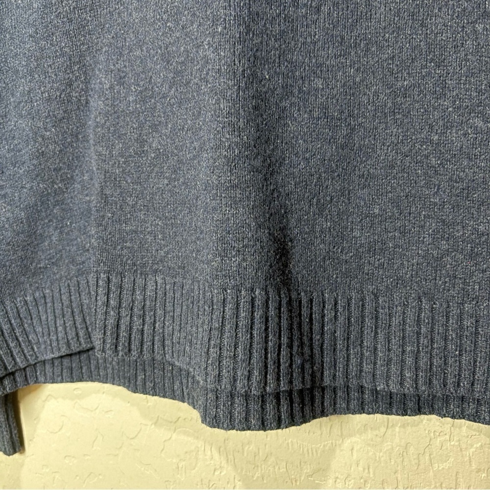 Mens Gap Sweater sz Large Dark Blue Cotton Wool blend RN54023 - Picture 6 of 7